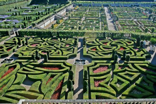 Vilandrī pils dārzi (Le jardin du Château de Villandry)
