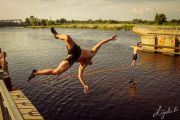 Foto: Slacklining Rīgā